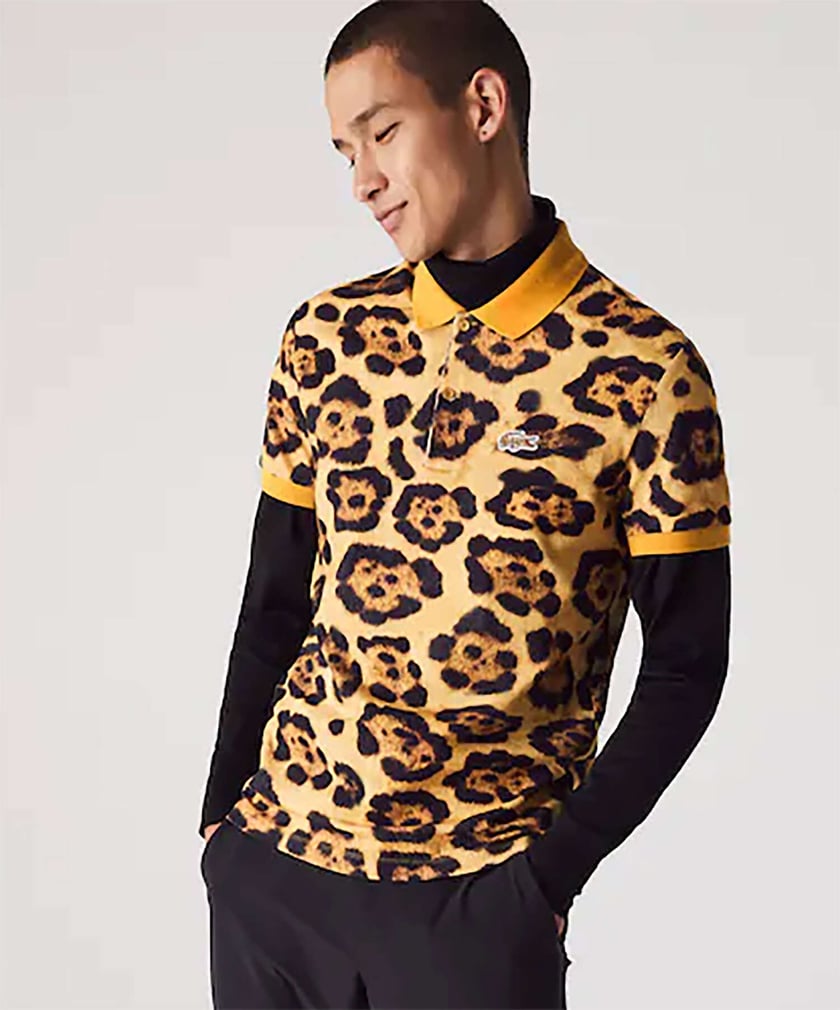 Lacoste cheap leopard polo