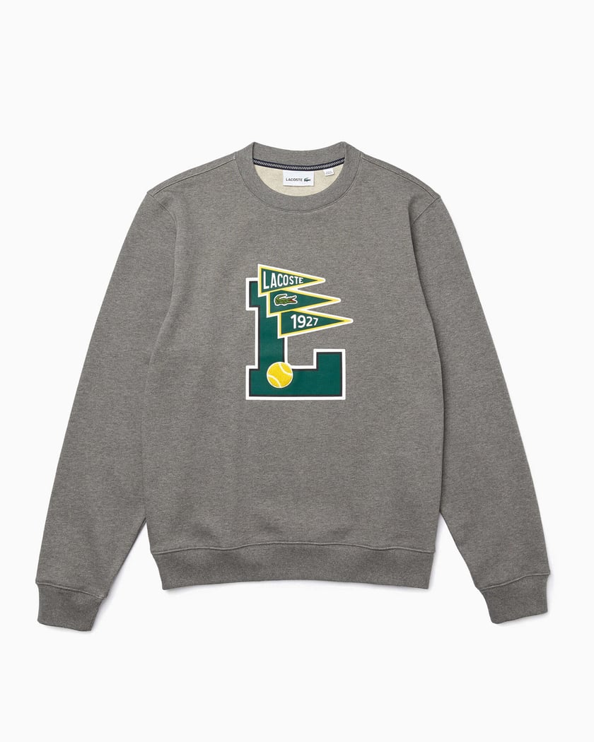 Lacoste L Insignia Logo Men s Sweatshirt Gray SH7419 00 1VQ Buy